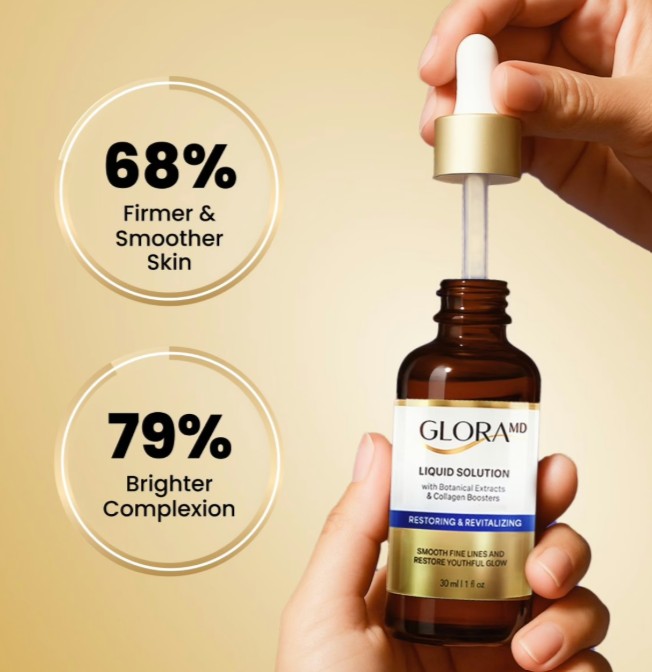 Flacon de sérum GloraMD avec applicateur pipette